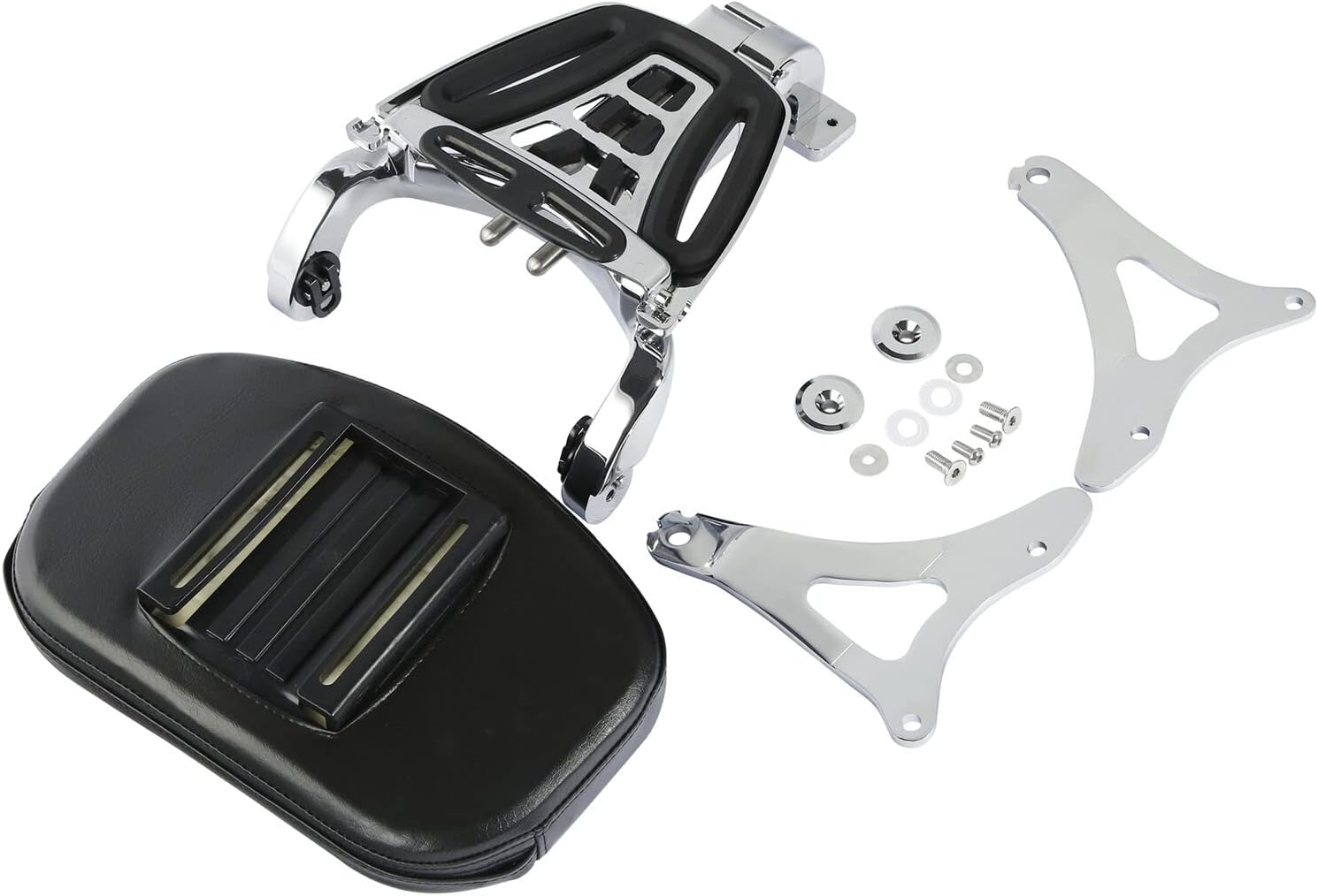 TCMT Adjustable Driver Passenger Backrest Fit For Harley Road Glide Road King Street Glide 2014-2025