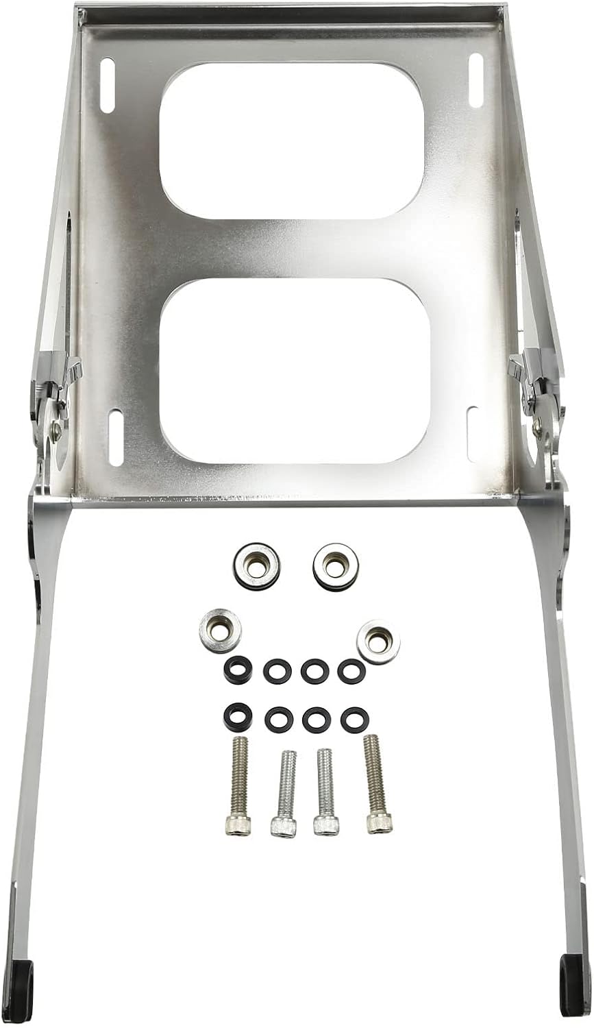 TCMT ABS Chopped Trunk Backrest Mount Rack Set Fit For Harley Heritage Classic 2018-2025 Deluxe 2018-2020 Hydra-Glide Revival 2024