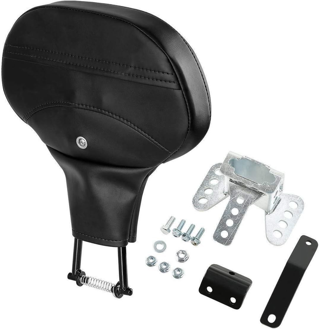 Adjustable Plug-in Driver Rider Backrest Backrest Pad Fit For Harley Touring Road King FLHR Street Glide FLHX Road Glide FLTR 2009-2025
