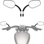 TCMT 8mm Large Rearview Side Mirrors Fit For Harley Dyna Switchback Street Bob Fat Bob Low Rider Wide Glide Softail Slim Fat Boy Sportster 1200 48 72 XG500 XG750 Touring Road King Road Street Glide
