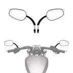 TCMT 8mm Large Rearview Side Mirrors Fit For Harley Dyna Switchback Street Bob Fat Bob Low Rider Wide Glide Softail Slim Fat Boy Sportster 1200 48 72 XG500 XG750 Touring Road King Road Street Glide
