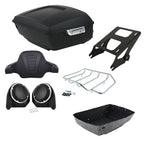 TCMT 13.7" King 2014-2025 Motorcycle Trunk Backrest Pad Top Luggage Rack Mount Rack Fit For Harley Trunk Touring CVO Road King Road Glide Street Glide Electra Glide Ultra Limited Pack