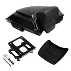 TCMT 5.5" Razor Motorcycle Trunk Box Backrest Pad Mounting Rack Fit For Harley 2014-2025 Touring Road King Street Road Electra Glide Pack