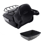TCMT 13.7" King 2014-2025 Motorcycle Trunk Backrest Pad Luggage Rack Speakers Taillight Fit For Harley Trunk Touring CVO Road King Road Glide Street Glide Electra Glide Pack