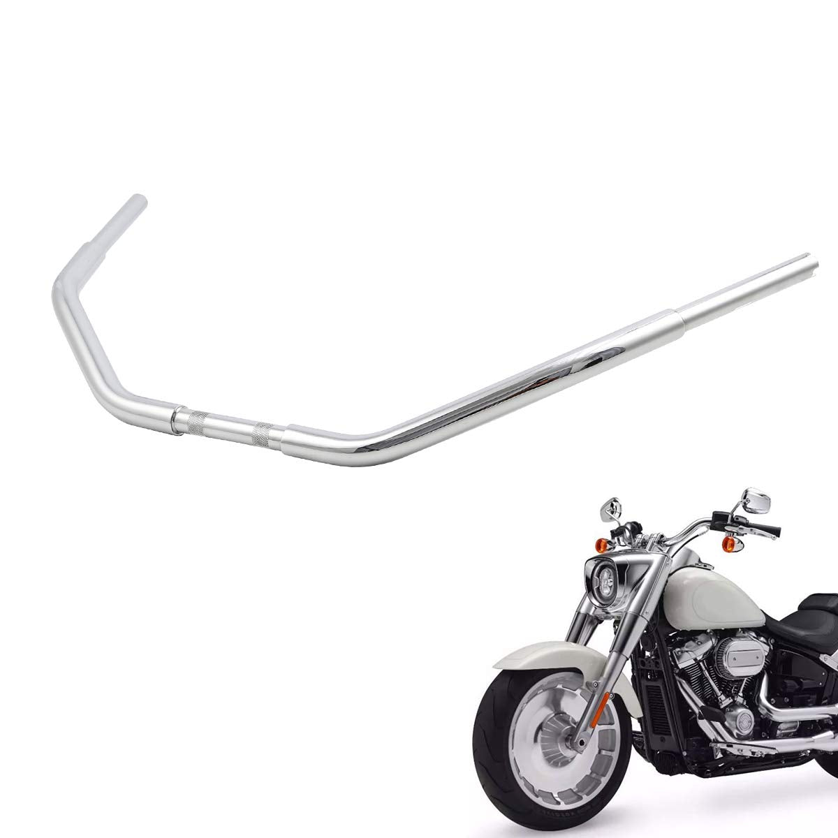TCMT 3.5" Rise Fat Beach HandleBar Fit For Harley Road King FLHR Deuce FXSTD Custom FXSTC Slim FLS Sportster XL 883 1200