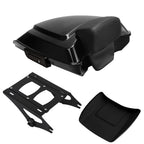 TCMT 5.5" Razor Motorcycle Trunk Box Backrest Pad Mounting Rack Fit For Harley 2014-2025 Touring Road King Street Road Electra Glide Pack