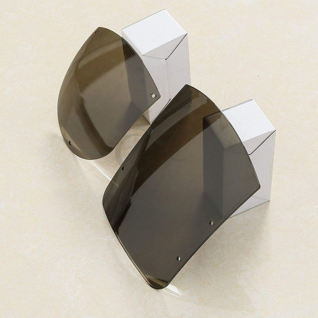 TCMT ABS Windshield Quarter Fairing Kit Fits For Sportster XL 88-16 Dyna 95-05 FXR 86-94 (Smoke)