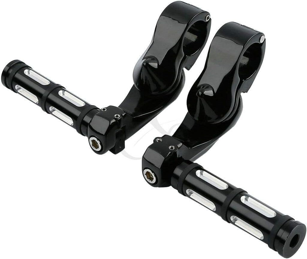 TCMT 1.25" Male Mount Style Footpeg Peg Fit For Harley Touring Road King Street Glide Road Glide Electra Glide Softail Sportster Dyna with 1-1/4" Engine Guards