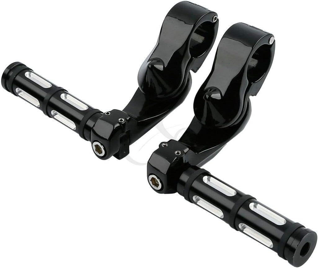 TCMT 1.25" Male Mount Style Footpeg Peg Fit For Harley Touring Road King Street Glide Road Glide Electra Glide Softail Sportster Dyna with 1-1/4" Engine Guards