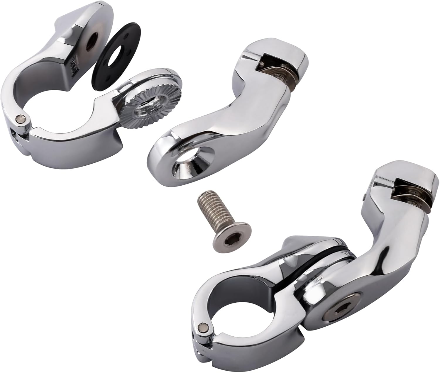 TCMT 32mm 1 1/4" Highway Engine Guard Bar Kit - Fits Harley Touring Road King, Street Glide, Electra Glide, Softail, Sportster, Dyna with 1-1/4" Engine Guards