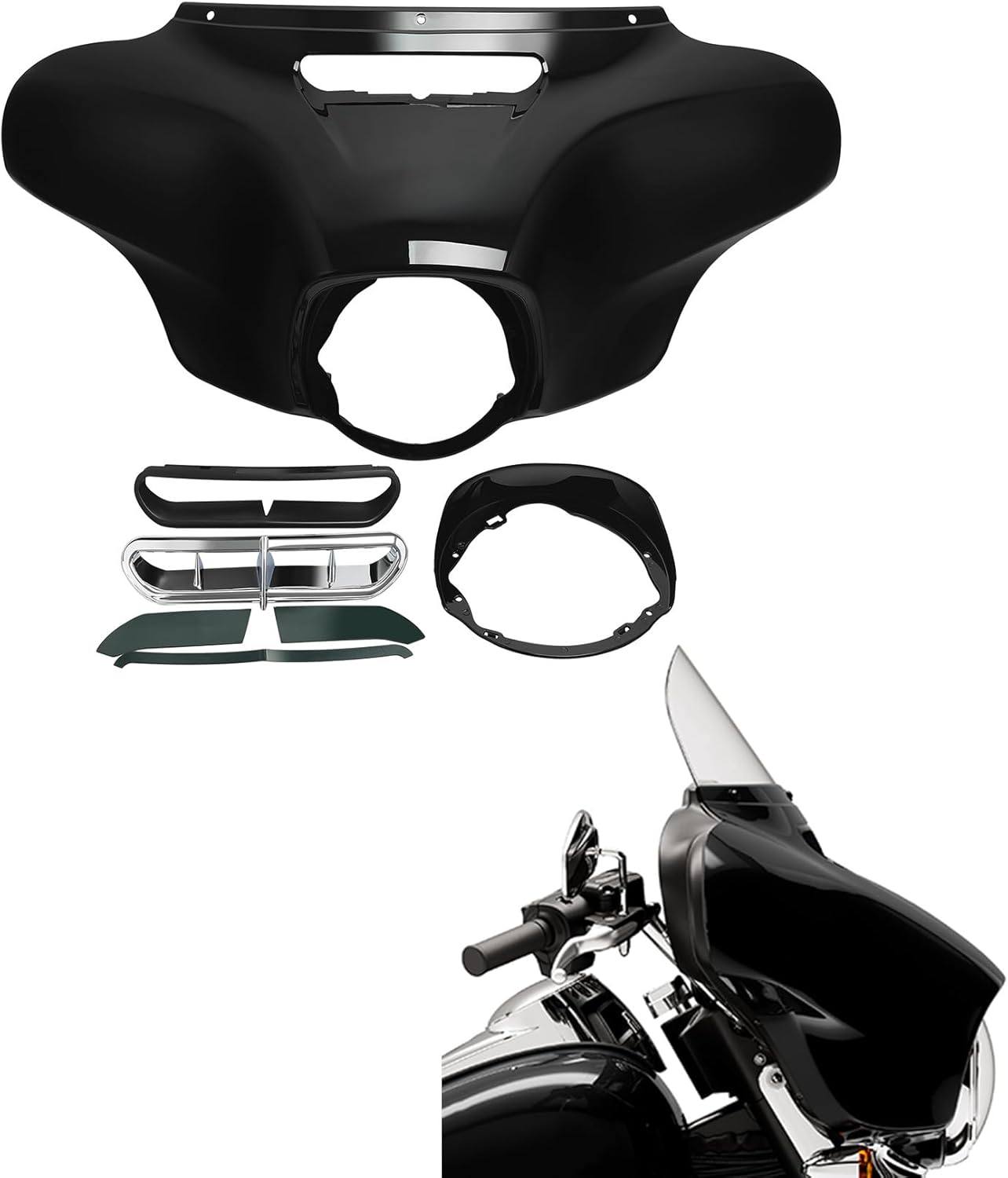 TCMT ABS Vented Outer Batwing Fairing Fit For Harley Touring 2014-2025 Electra Glide Street Glide Special Ultra Limited Tri Glide models