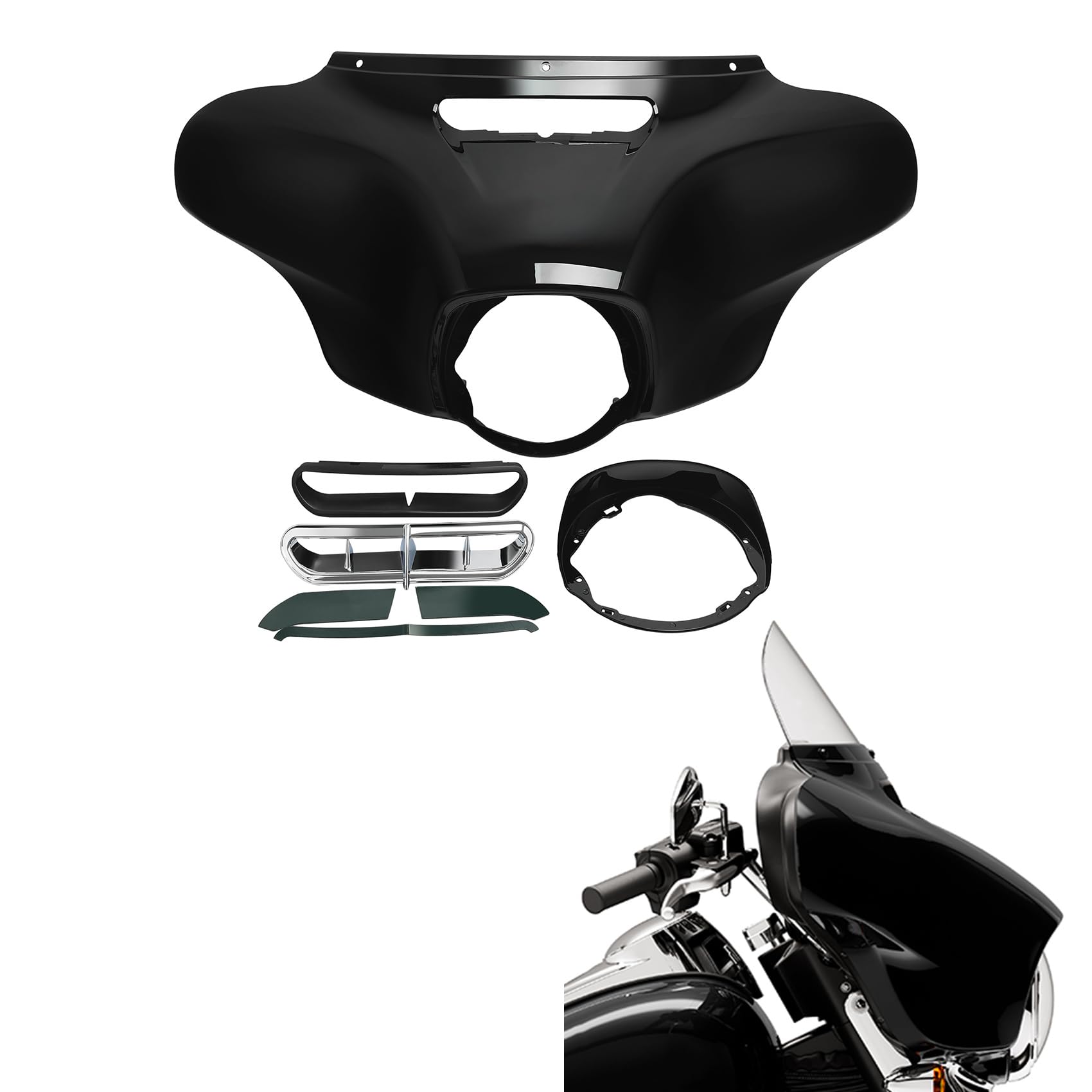 TCMT 5'' Windscreen Windshields Fit for Harley Touring 2014-2025 Electra Glide Street Glide Special Ultra Limited Tri Glide Models