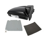 TCMT 5.5" Razor Motorcycle Trunk Backrest Pad Two Up Mounting Rack Fit For Harley 2014-2025 Touring CVO Road King Road Glide Street Glide Electra Glide Pack