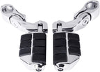 TCMT 1.25" Highway Adjustable Foot Pegs Footrest Fits For Harley Touring Road King Street Glide Road Glide Electra Glide Softail Sportster Dyna with 1.25" Engine Guards