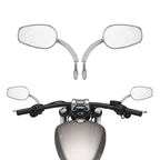 TCMT 8mm Large Rearview Side Mirrors Fit For Harley Dyna Switchback Street Bob Fat Bob Low Rider Wide Glide Softail Slim Fat Boy Sportster 1200 48 72 XG500 XG750 Touring Road King Road Street Glide