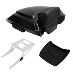 TCMT 5.5" Razor Motorcycle Trunk Box Backrest Pad Mounting Rack Fit For Harley 2014-2025 Touring Road King Street Road Electra Glide Pack