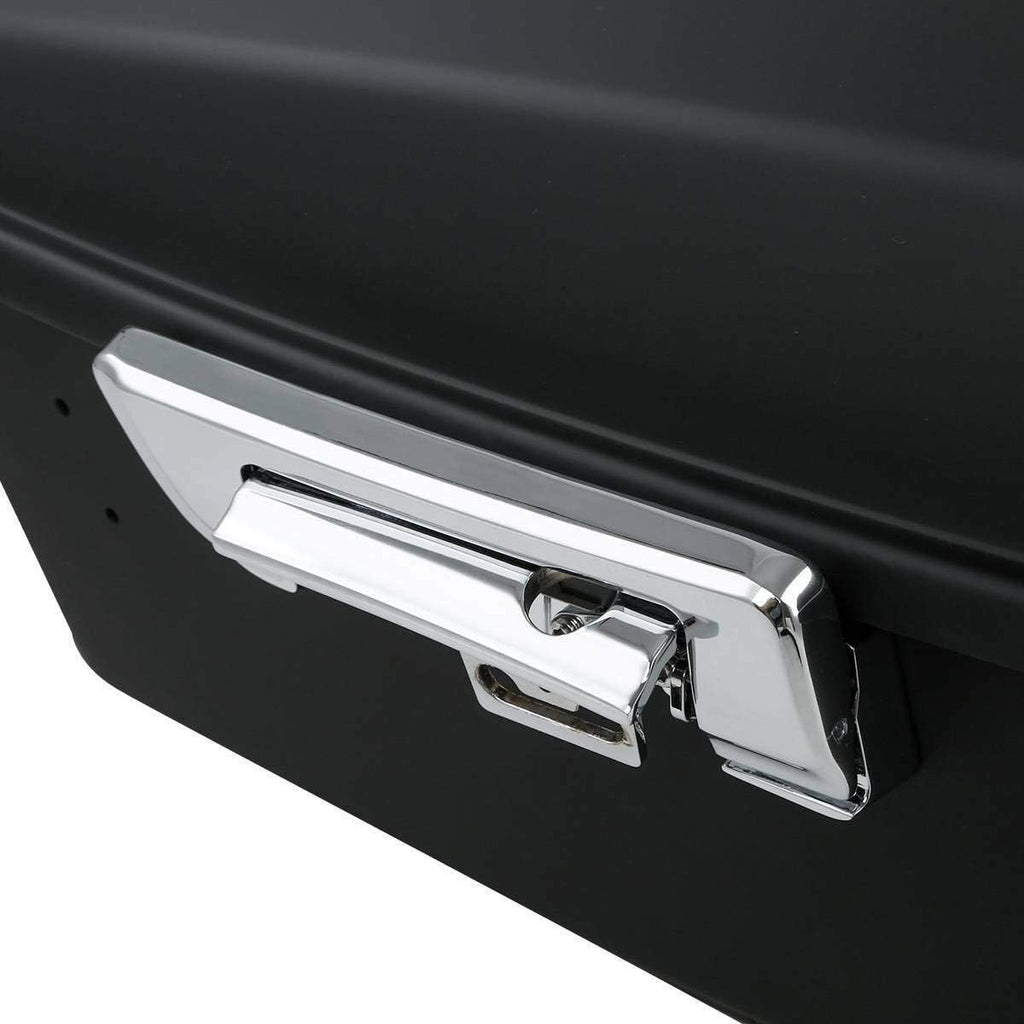 TCMT 13.7" King Motorcycle Trunk Box W/Latches Key Fit For Harley 2014-2025 Touring CVO Road King Road Glide Street Glide Electra Glide Pack