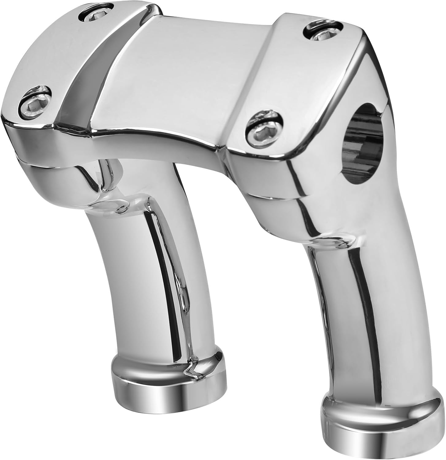 TCMT 4" Tall Handlebar Risers Fit For Harley Dyna Softail Sportster 1" Bars Fit For Yamaha Road Star Suzuki Boulevard Kawasaki Vulcan Honda Shadow 750 Aero Honda VTX 1800N