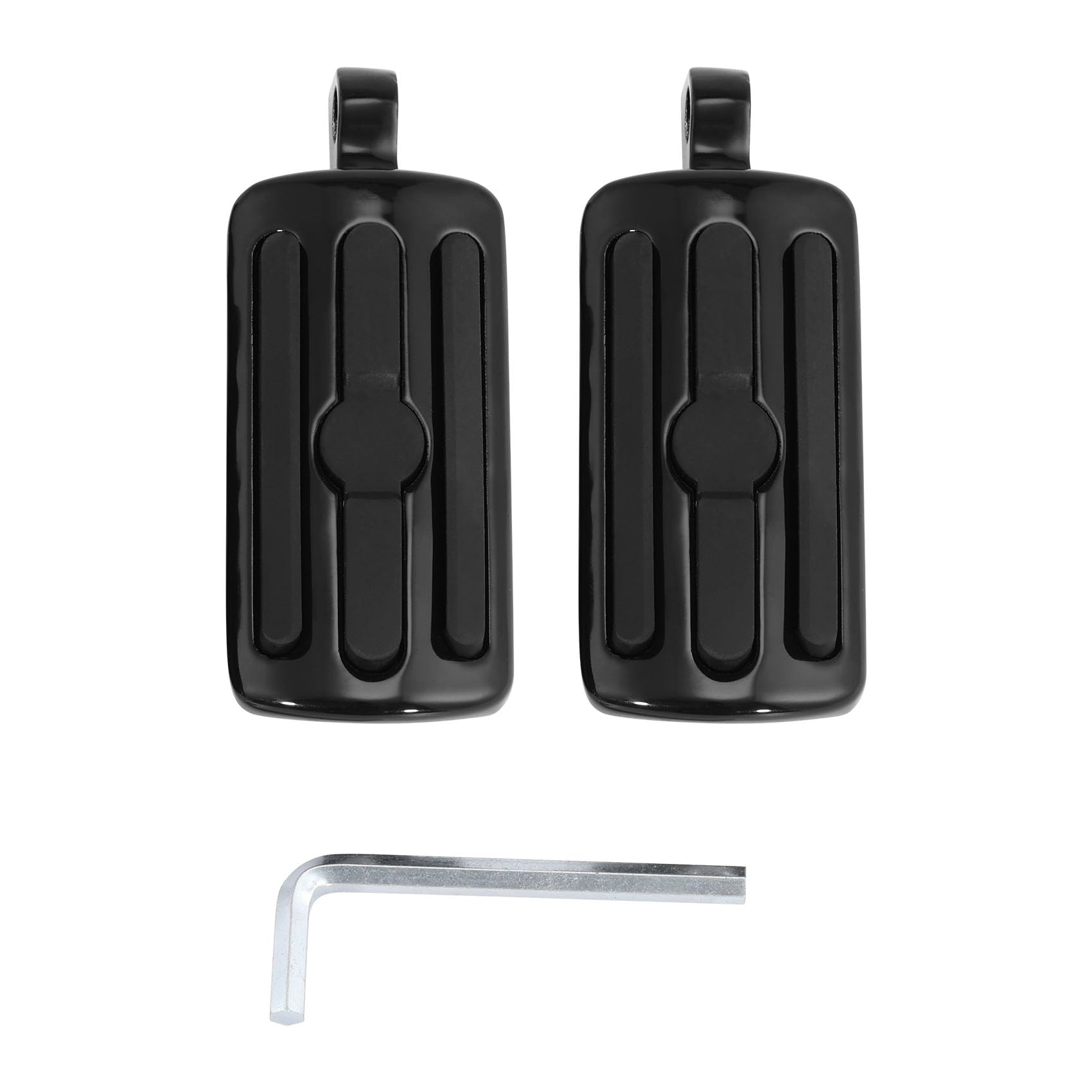 TCMT 10mm Highway Foot Pegs Footrest Chrome Fits For Harley Davidson Touring Softail Dyna