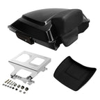 TCMT 5.5" Razor Motorcycle Trunk Box Backrest Pad Mounting Rack Fit For Harley 2014-2025 Touring Road King Street Road Electra Glide Pack