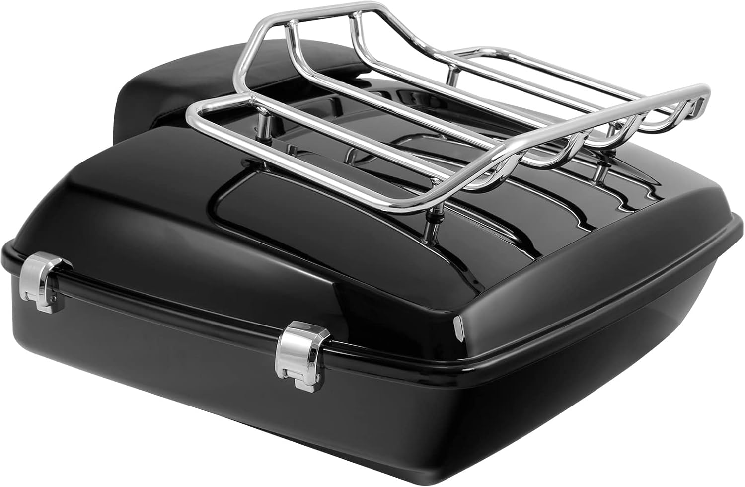 TCMT ABS Chopped Pack W/Trunk Backrest Mount Rack Set Fit For Harley Heritage Classic 2018-2025 Deluxe 2018-2020 Hydra-Glide Revival 2024