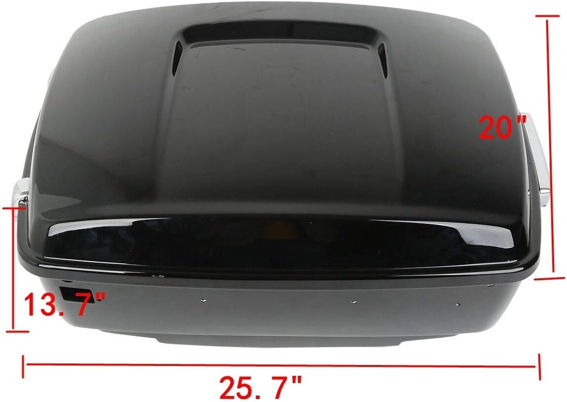 TCMT 13.7" King 2014-2025 Motorcycle Trunk Backrest Pad Luggage Rack Speakers Taillight Fit For Harley Trunk Touring CVO Road King Road Glide Street Glide Electra Glide Pack