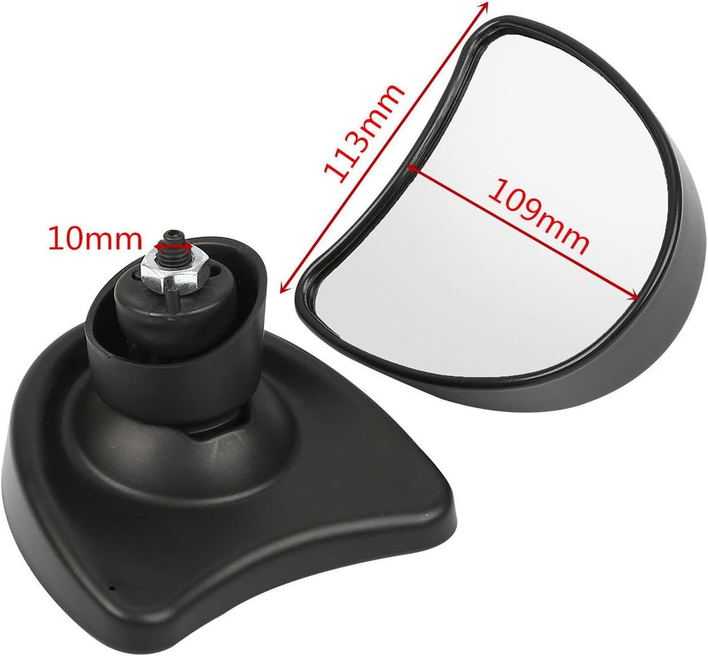TCMT 10mm Fairing Mount Rearview Mirrors Fits For Harley Touring Electra Street Glide 1996-2013