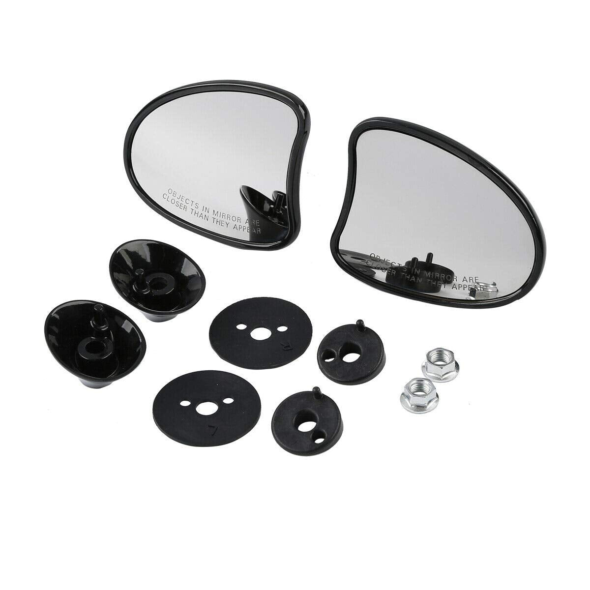 TCMT 10mm Inner Fairing Rear Side Mirrors Fit For Harley Touring Street Glide Ultra Limited Tri Glide 2014-2023 Electra Glide 2014-2022 CVO Limited 2014-2020