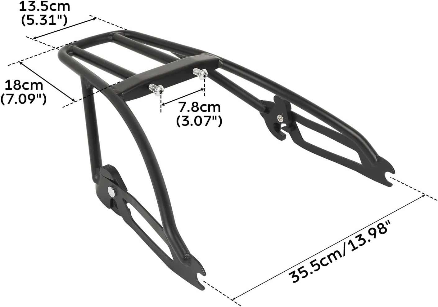 TCMT 2 Up Luggage Rack & Backrest Fits For Harley Street 500 750 XG500 XG750 2015-2020 (Luggage Rack)