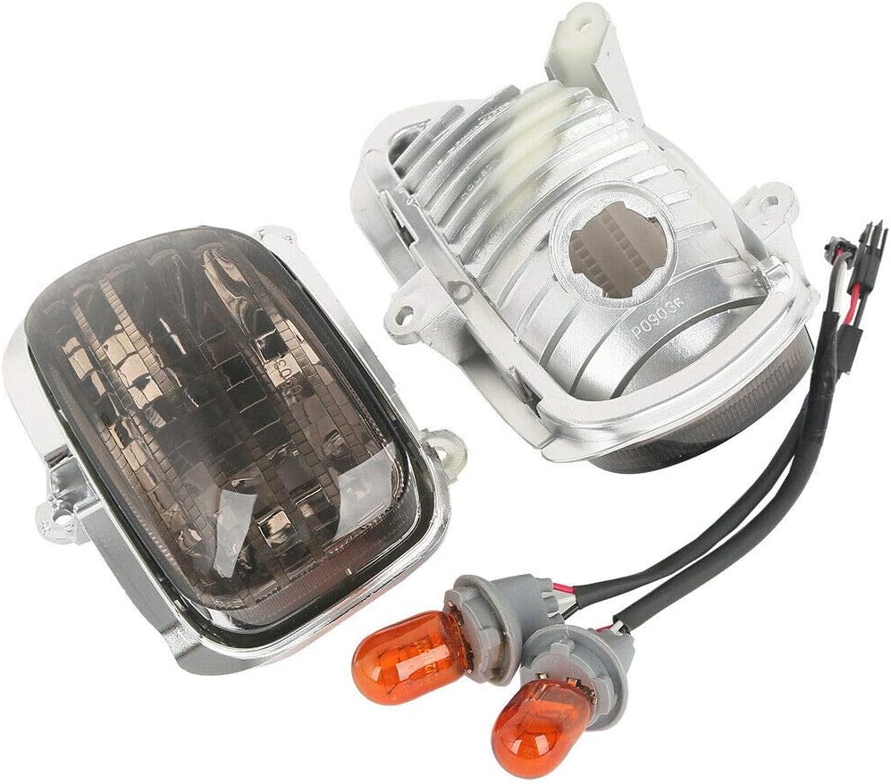 TCMT ABS Smoked Front Turn Signal Lights Blinker Fits For Honda Gold Wing GL1800 2001-2017 F6B 2013-2017