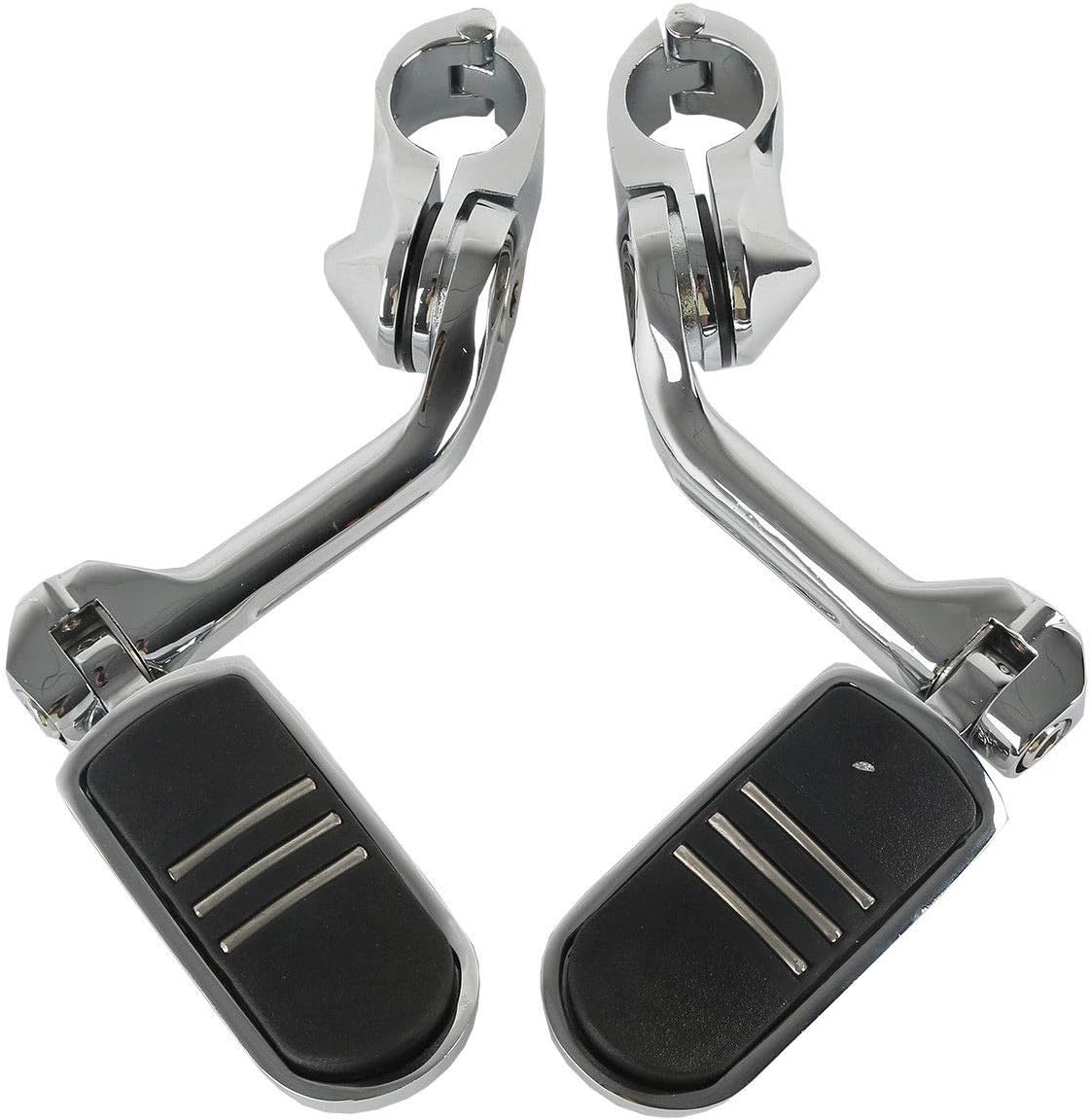 TCMT 32mm 1 1/4" Highway Engine Guard Bar Highway Footpegs Mount Kit Fits For Harley Touring Road King Street Glide Road Glide Electra Glide Softail Sportster Dyna with 1.25" Engine Guards