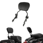 TCMT Adjustable Sissy Bar Passenger Backrest W/Pad Fits For Harley Touring Road King Street Glide Road Glide 2009-2025 Electra Glide 2009-2022 Ultra Limited 2014-2019 Ultra Classic 2009-2013