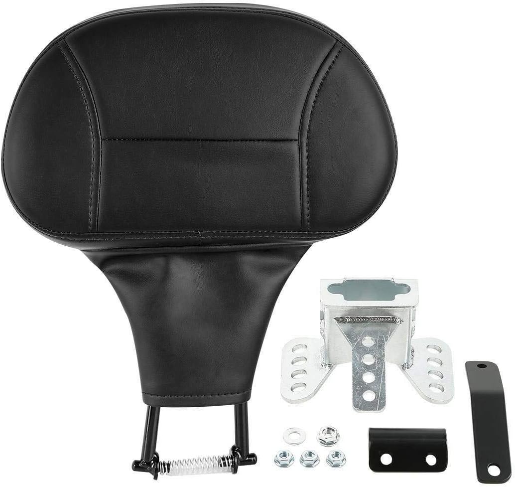 Adjustable Plug-in Driver Rider Backrest Backrest Pad Fit For Harley Touring Road King FLHR Street Glide FLHX Road Glide FLTR 2009-2025