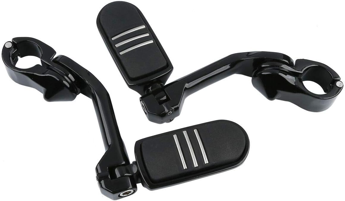 TCMT 32mm 1 1/4" Highway Engine Guard Bar Highway Footpegs Mount Kit Fits For Harley Touring Road King Street Glide Road Glide Electra Glide Softail Sportster Dyna with 1.25" Engine Guards