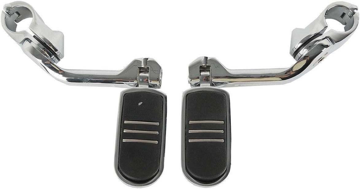 TCMT 32mm 1 1/4" Highway Engine Guard Bar Highway Footpegs Mount Kit Fits For Harley Touring Road King Street Glide Road Glide Electra Glide Softail Sportster Dyna with 1.25" Engine Guards