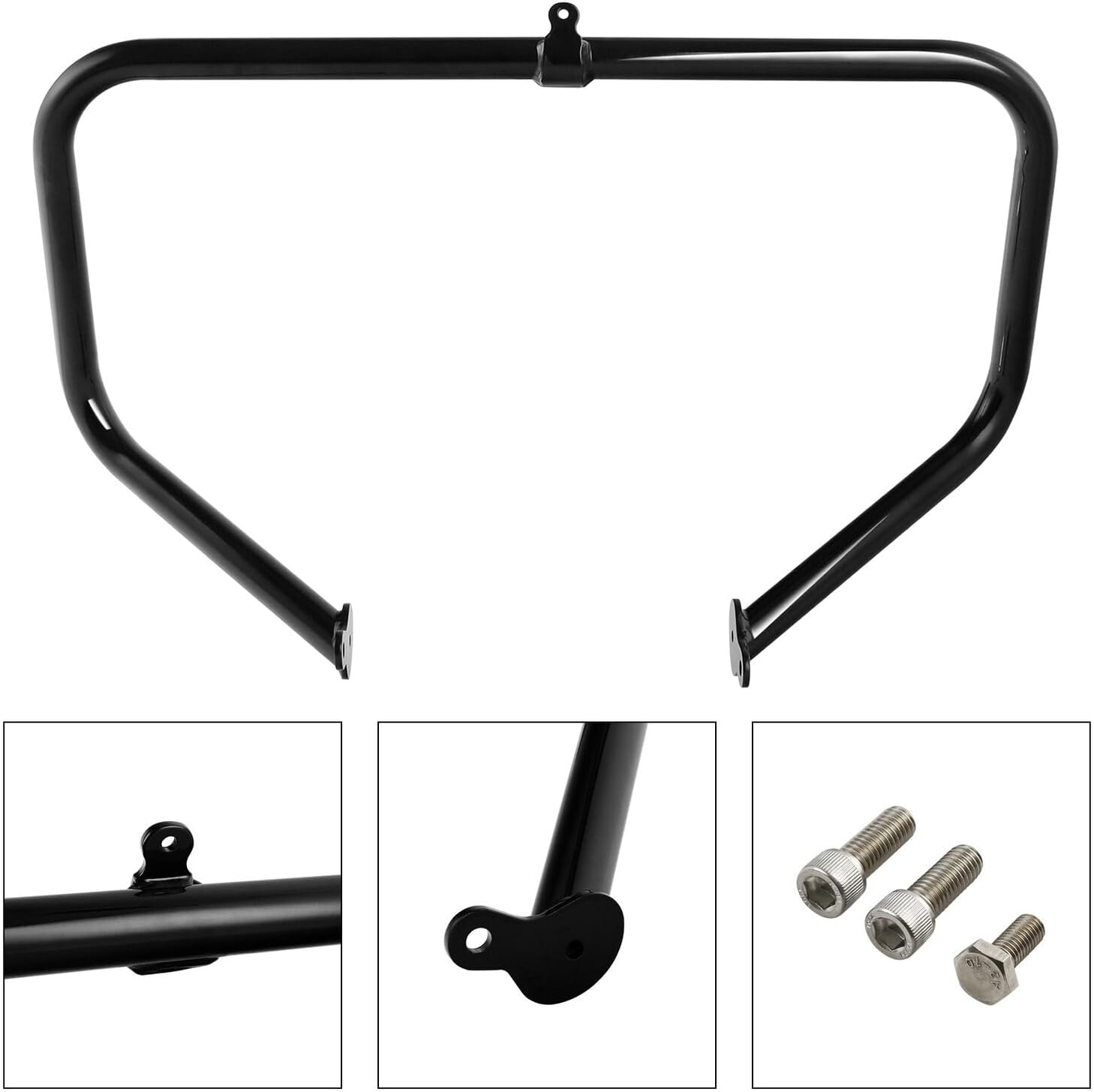 TCMT 1-1/4" Vivid Black Engine Guard Highway Bar Fit For Harley Touring 2009-2024 Road King Street Glide Road Electra Glide Tri Glide Ultra Limited