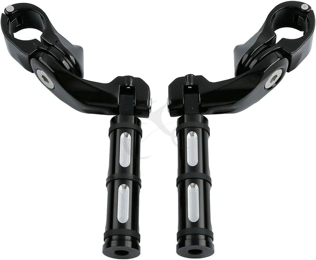 TCMT 1.25" Male Mount Style Footpeg Peg Fit For Harley Touring Road King Street Glide Road Glide Electra Glide Softail Sportster Dyna with 1-1/4" Engine Guards