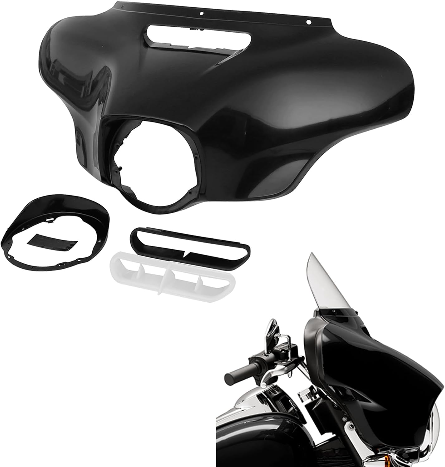 TCMT ABS Plastic Front Outer Fairing Fit For Harley Touring 2014-2025 Electra Glide Street Glide Special Ultra Limited Tri Glide models