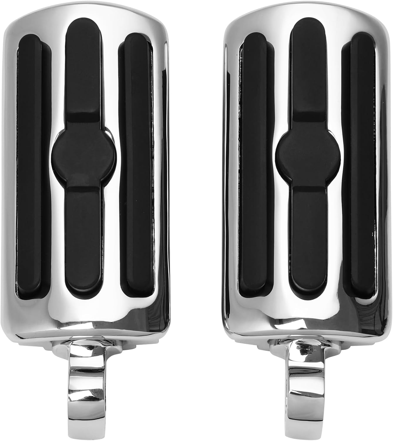 TCMT 10mm Highway Foot Pegs Footrest Chrome Fits For Harley Davidson Touring Softail Dyna