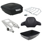 TCMT 13.7" King 2014-2025 Motorcycle Trunk Backrest Pad Top Luggage Rack Mount Rack Fit For Harley Trunk Touring CVO Road King Road Glide Street Glide Electra Glide Ultra Limited Pack