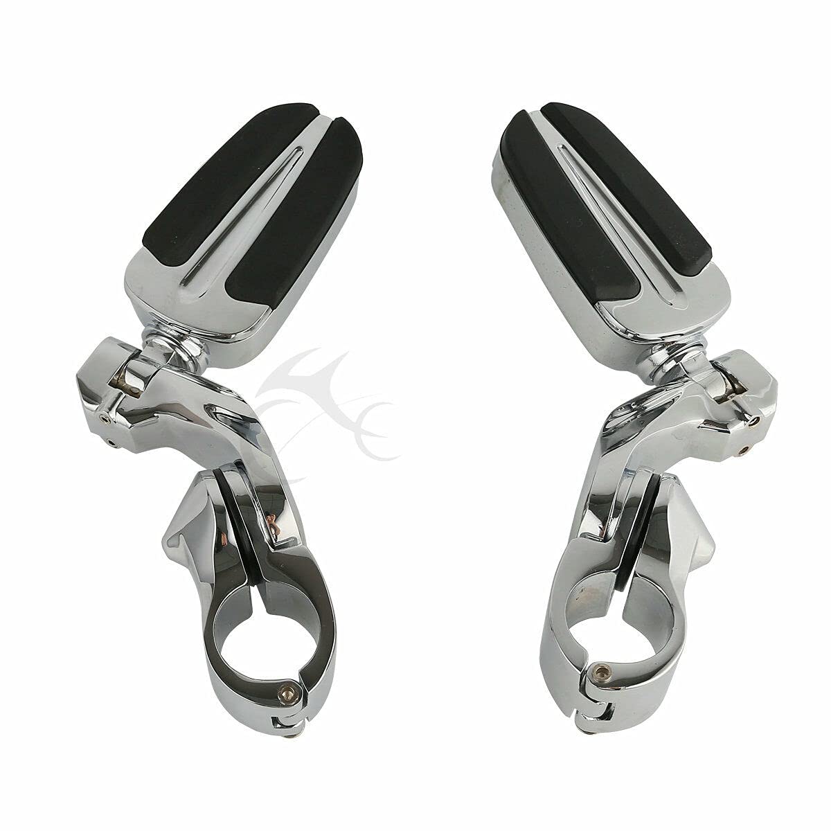 TCMT 1.25" Male Mount Style Footpeg Peg Fit For Harley Touring Road King Street Glide Road Glide Electra Glide Softail Sportster Dyna with 1-1/4" Engine Guards