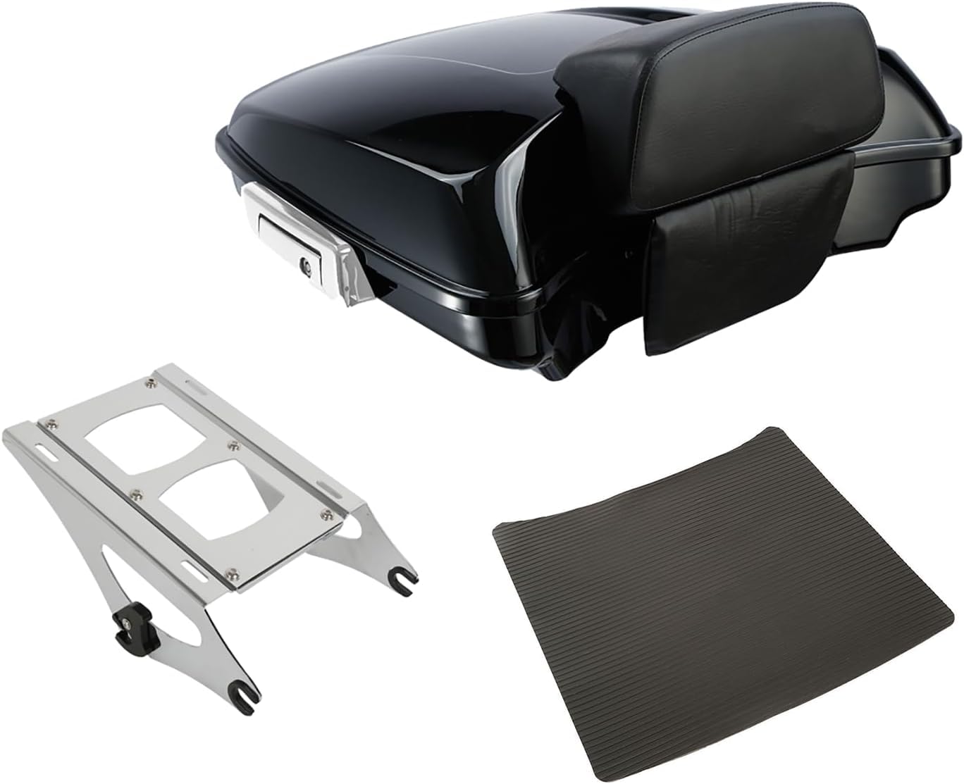 TCMT 5.5" Razor Motorcycle Trunk Box Backrest Psd Fits For Harley Touring 2014-2025 CVO Road King Road Glide Street Glide Electra Glide Ultra Limited Tri Glide Pack