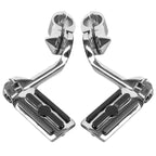 TCMT 1.25" Highway Foot Pegs Footpeg Footrest Fits For Harley Touring Road King Street Glide Road Glide Electra Glide Softail Sportster Dyna with 1.25" Engine Guards