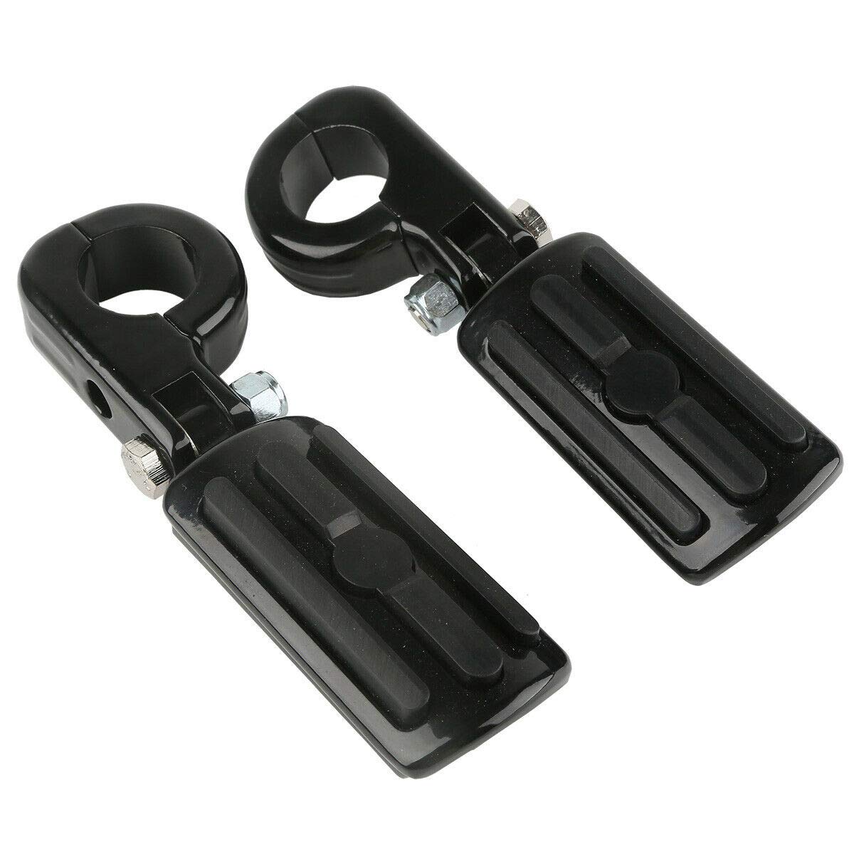 TCMT 1.25" 32mm Streamliner Highway Engine Guard Foot Pegs Mount Fit For Harley Touring Road King Street Glide Road Glide Electra Glide Softail Sportster Dyna with 1.25" Engine Guards