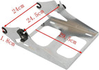 TCMT 13.7" King Motorcycle Trunk Backrest Pad Luggage Rack 2 Up Mounting Rack Base Plate Fit For Harley 2014-2025 Touring CVO Road King Road Glide Street Glide Electra Glide Pack