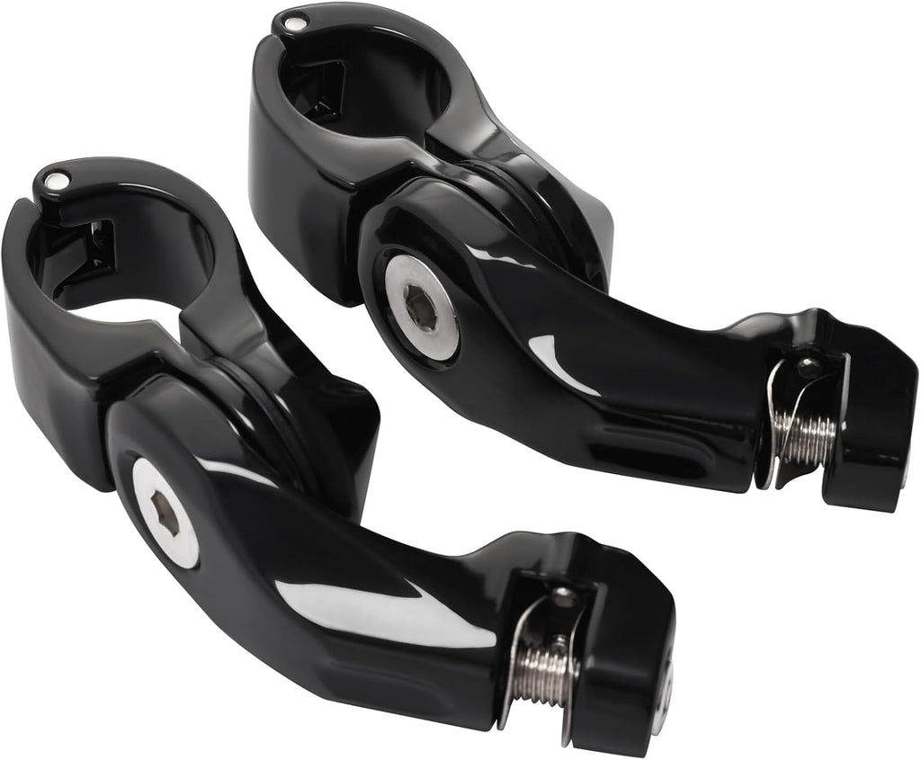 TCMT 32mm 1 1/4" Highway Engine Guard Bar Highway Footpegs Mount Kit Fits For Harley Touring Road King Street Glide Road Glide Electra Glide Softail Sportster Dyna with 1-1/4" Engine Guards