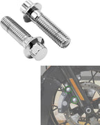 TCMT 10mm M10x1.5 Metric Front Brake Caliper Bolts Kit Fit For Harley All Models Touring Road King Road Street Electra Glide Sportster 883 1200XL 48 72 Dyna Fatboy Softail V-ROD