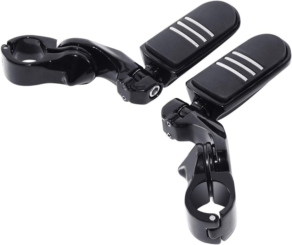 TCMT 32mm 1 1/4" Highway Engine Guard Bar Highway Footpegs Mount Kit Fits For Harley Touring Road King Street Glide Road Glide Electra Glide Softail Sportster Dyna with 1.25" Engine Guards