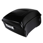 TCMT 13.7" King Motorcycle Trunk Box Black Latches Fits For Harley 2014-2025 Touring CVO Road King Road Glide Street Glide Electra Glide Pack