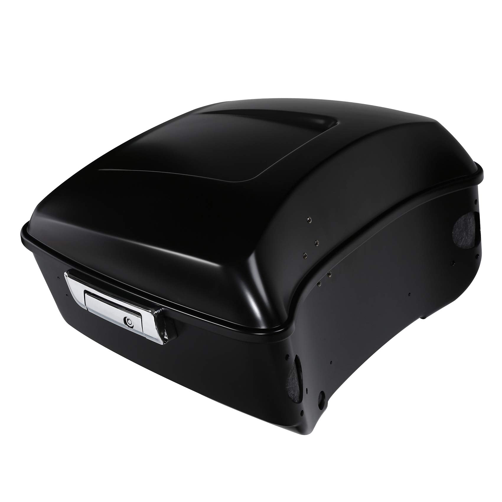 TCMT 13.7" King Motorcycle Trunk Box Black Latches Fits For Harley 2014-2025 Touring CVO Road King Road Glide Street Glide Electra Glide Pack